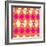 Retro Wave Pattern Orange-null-Framed Giclee Print