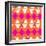 Retro Wave Pattern Orange-null-Framed Giclee Print