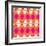 Retro Wave Pattern Orange-null-Framed Giclee Print