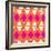 Retro Wave Pattern Orange-null-Framed Giclee Print