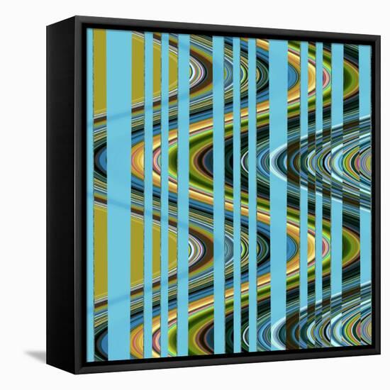 Retro Waves III-Ruth Palmer 3-Framed Stretched Canvas