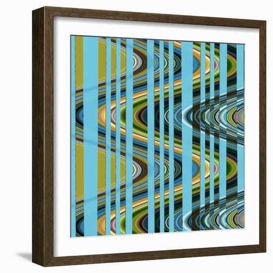 Retro Waves III-Ruth Palmer 3-Framed Art Print