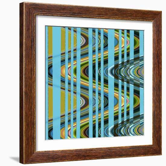 Retro Waves III-Ruth Palmer 3-Framed Art Print