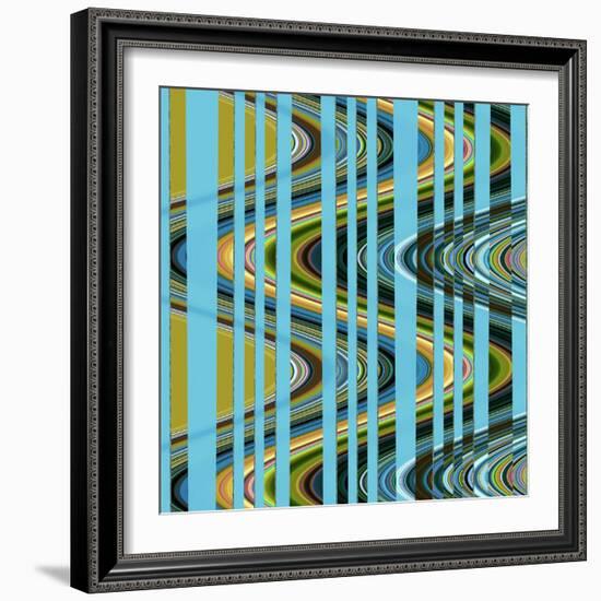 Retro Waves III-Ruth Palmer 3-Framed Art Print