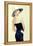 Retro Woman In Hat-NejroN Photo-Framed Premier Image Canvas