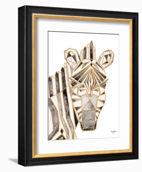 Retro Zebra-Nola James-Framed Art Print