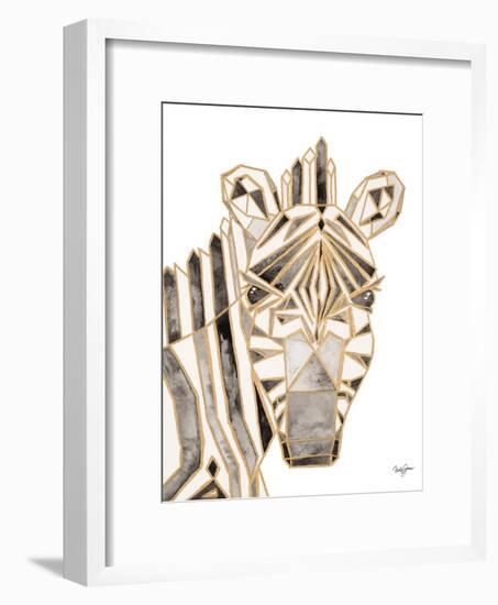 Retro Zebra-Nola James-Framed Art Print