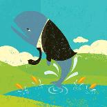 Big Fish in a Small Pond-Retrorocket-Art Print