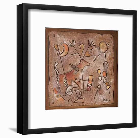 Retrouvailles-Jean-yves Lesage-Framed Art Print