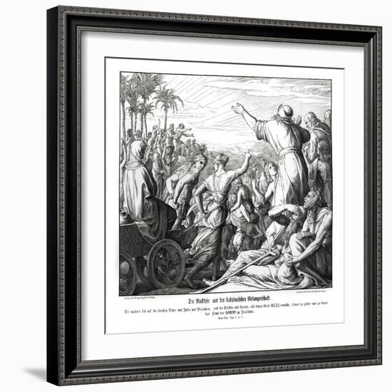 Return from Babylon, Ezra-Julius Schnorr von Carolsfeld-Framed Giclee Print