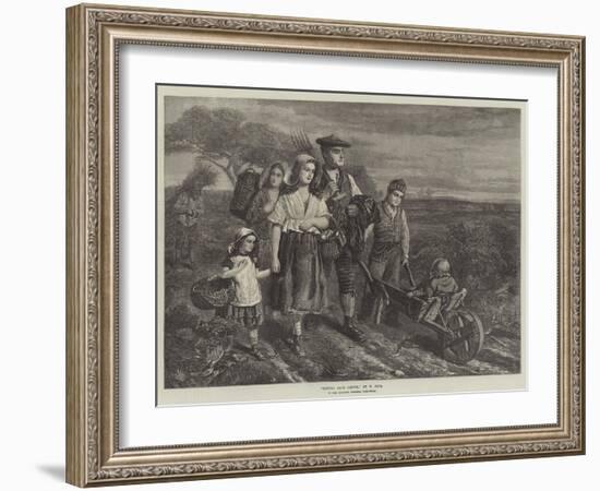 Return from Labour, in the Scottish Gallery, Pall-Mall-W. Fyfe-Framed Giclee Print