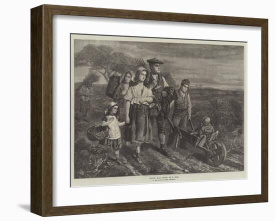 Return from Labour, in the Scottish Gallery, Pall-Mall-W. Fyfe-Framed Giclee Print