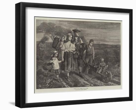 Return from Labour, in the Scottish Gallery, Pall-Mall-W. Fyfe-Framed Giclee Print