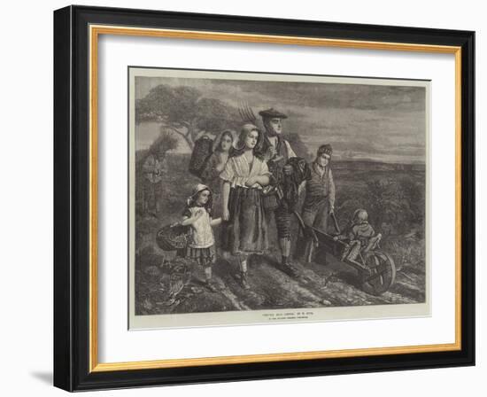 Return from Labour, in the Scottish Gallery, Pall-Mall-W. Fyfe-Framed Giclee Print