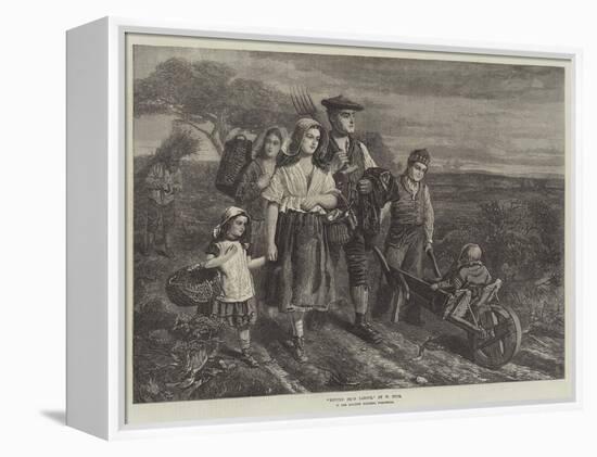 Return from Labour, in the Scottish Gallery, Pall-Mall-W. Fyfe-Framed Premier Image Canvas