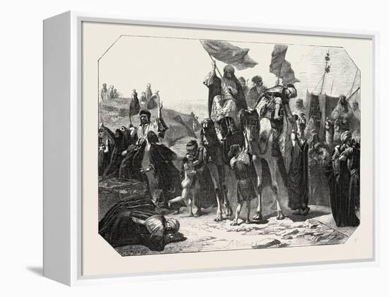 Return from Mecca, 1855-null-Framed Premier Image Canvas