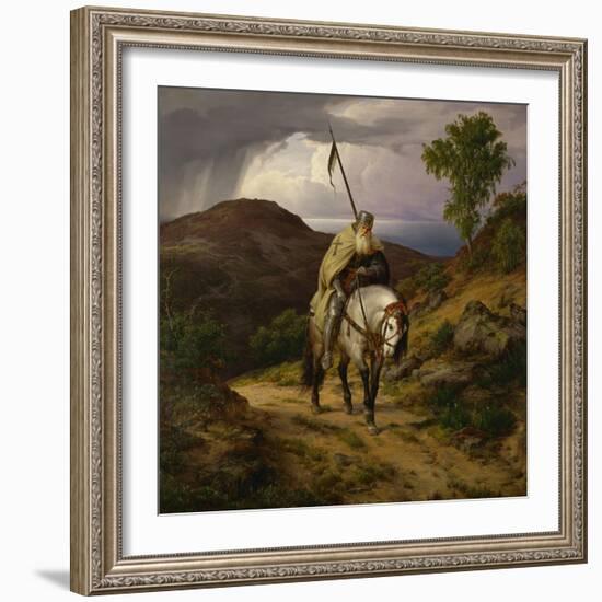 Return from the Crusade-Carl Friedrich Lessing-Framed Giclee Print