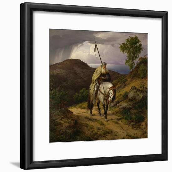 Return from the Crusade-Carl Friedrich Lessing-Framed Giclee Print