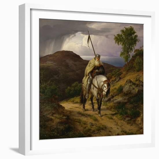 Return from the Crusade-Carl Friedrich Lessing-Framed Giclee Print