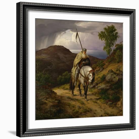 Return from the Crusade-Carl Friedrich Lessing-Framed Giclee Print