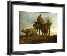 Return from the Fields-Jean-François Millet-Framed Giclee Print