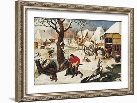 Return from the Inn-Pieter Brueghel the Younger-Framed Giclee Print