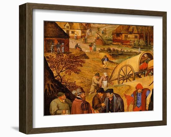 Return from the Kermesse (Detail)-Pieter Brueghel the Younger-Framed Giclee Print