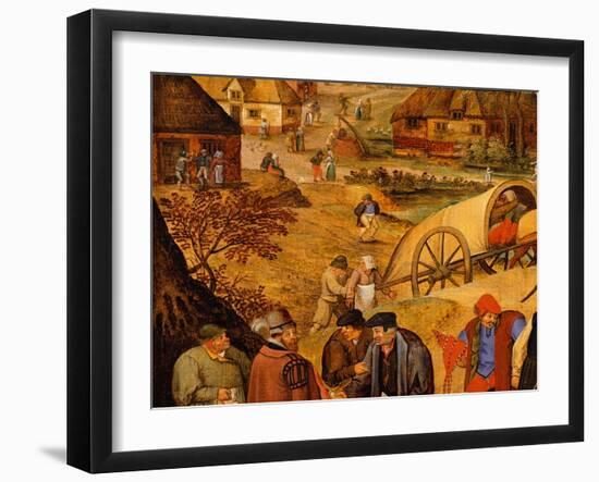 Return from the Kermesse (Detail)-Pieter Brueghel the Younger-Framed Giclee Print