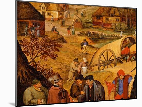 Return from the Kermesse (Detail)-Pieter Brueghel the Younger-Mounted Giclee Print