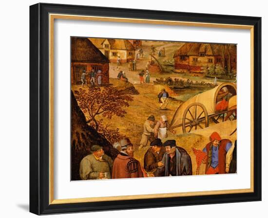 Return from the Kermesse (Detail)-Pieter Brueghel the Younger-Framed Giclee Print