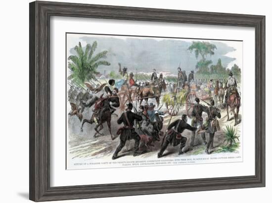 Return of a Foraging Party to Baton Rouge, Louisiana, American Civil War, C1862-JH Schell-Framed Giclee Print