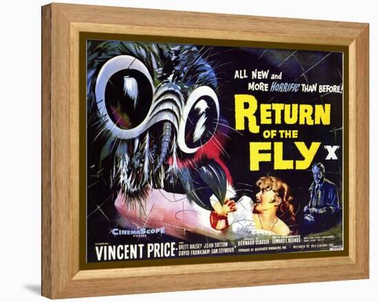 Return of the Fly, 1959-null-Framed Stretched Canvas