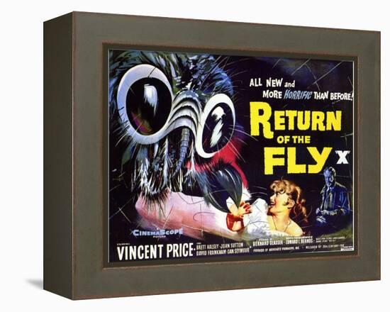 Return of the Fly, 1959-null-Framed Stretched Canvas