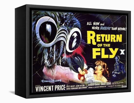 Return of the Fly, 1959-null-Framed Stretched Canvas