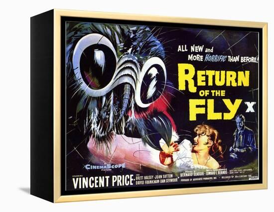 Return of the Fly, 1959-null-Framed Stretched Canvas