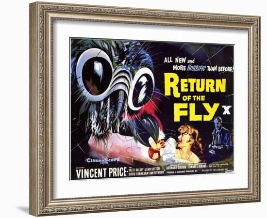 Return of the Fly, 1959-null-Framed Art Print
