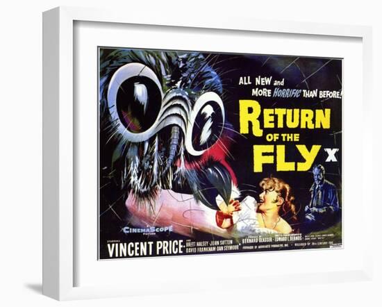 Return of the Fly, 1959-null-Framed Art Print