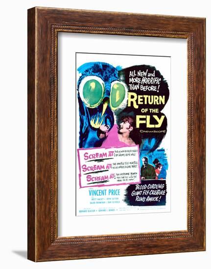 Return of the Fly - Movie Poster Reproduction-null-Framed Photo