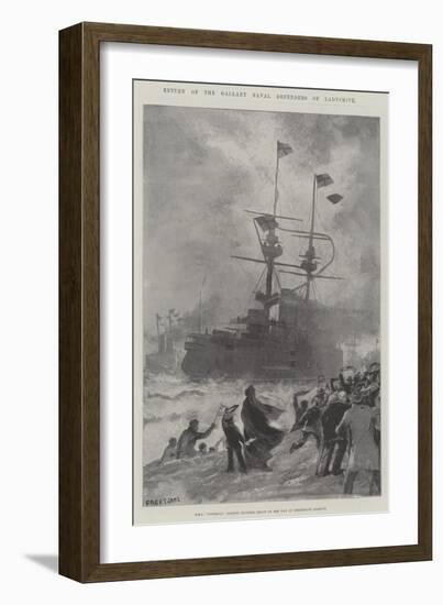 Return of the Gallant Naval Defenders of Ladysmith-Fred T. Jane-Framed Giclee Print