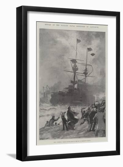 Return of the Gallant Naval Defenders of Ladysmith-Fred T. Jane-Framed Giclee Print