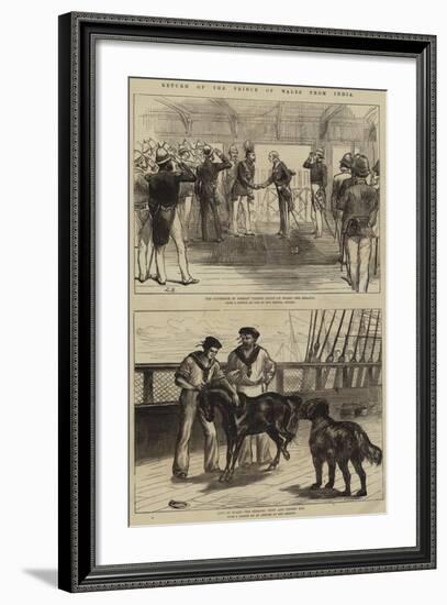 Return of the Prince of Wales from India-null-Framed Giclee Print