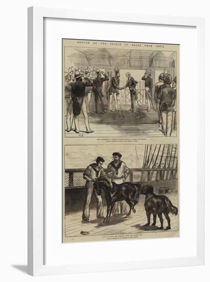 Return of the Prince of Wales from India-null-Framed Giclee Print