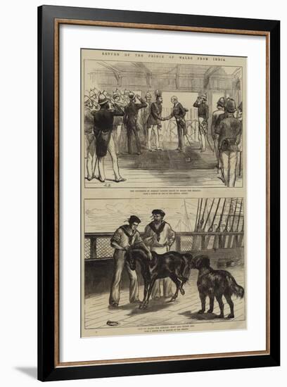 Return of the Prince of Wales from India-null-Framed Giclee Print