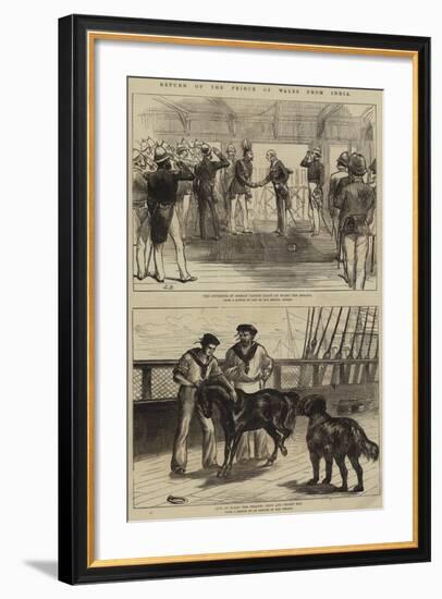 Return of the Prince of Wales from India-null-Framed Giclee Print