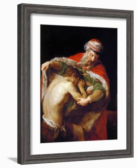 Return of the Prodigal Son, 1773-Pompeo Girolamo Batoni-Framed Giclee Print