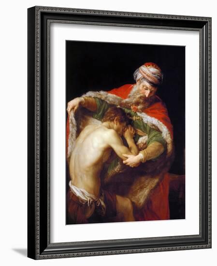 Return of the Prodigal Son, 1773-Pompeo Girolamo Batoni-Framed Giclee Print