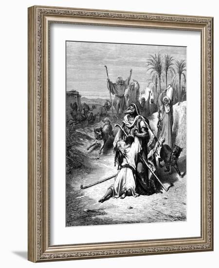 Return of the Prodigal Son, 1865-1866-Gustave Doré-Framed Giclee Print