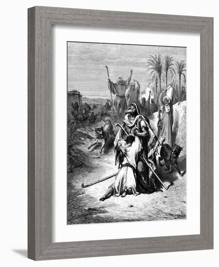 Return of the Prodigal Son, 1865-1866-Gustave Doré-Framed Giclee Print