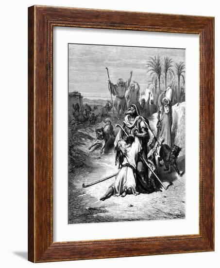 Return of the Prodigal Son, 1865-1866-Gustave Doré-Framed Giclee Print