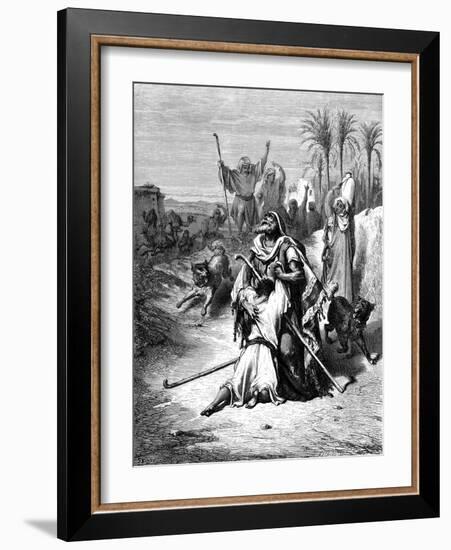 Return of the Prodigal Son, 1865-1866-Gustave Doré-Framed Giclee Print